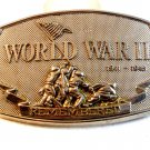 Vintage World War II Remembered Belt Buckle by CSI 1990