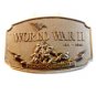 Vintage World War II Remembered Belt Buckle by CSI 1990