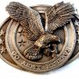 Vintage 1984 Bergamont American Eagle Go Army Reserve Belt Buckle