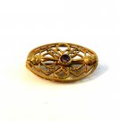 Victorian Gold Tone & Amythest Brooch