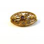 Victorian Gold Tone & Amythest Brooch