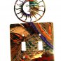 Sun With Face Double Light Switch Cover Plate by LaZart USA 6215q