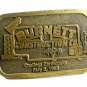 1983 Burnett Construction Co. Coalinga Earthquake Belt Buckle by Hit Line USA