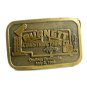 1983 Burnett Construction Co. Coalinga Earthquake Belt Buckle by Hit Line USA