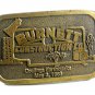 1983 Burnett Construction Co. Coalinga Earthquake Belt Buckle by Hit Line USA