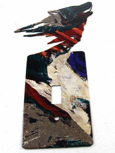 Wolf Single Light Switch Cover Plate Various Browns by LaZart 02161511111C