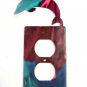 Porpoise / Dolphin Double Outlet Cover Plate by Steel Images USA 42715