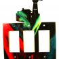 Lighthouse Triple Rocker Outlet Cover Plate by Steel Images USA 51515