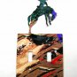 Rodeo Broncho Busting Double Light Switch Cover Plate Steel Images USA 030315V