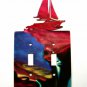 Sail Boat Double Light Switch Cover Plate by Steel Images USA 030315DD