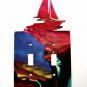 Sail Boat Double Light Switch Cover Plate by Steel Images USA 030315DD
