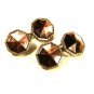 Edwardian Deco Silvertone & Purplish Cufflinks Unbranded 72315b