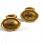Deco Goldtone Plate Letter / Initial M or W Cufflinks By Krementz 120914