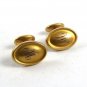 Deco Goldtone Plate Letter / Initial M or W Cufflinks By Krementz 120914