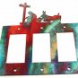 Cowboy Prayer Cross Motorcycle Triple Rocker Outlet Cover Plate by Steel Images