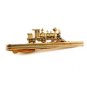 Vintage Goldtone Train Tie Clasp by Hickok USA