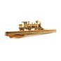 Vintage Goldtone Train Tie Clasp by Hickok USA