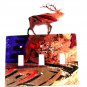 Reindeer Double Light Switch Cover Plate Steel Images USA 6415WW