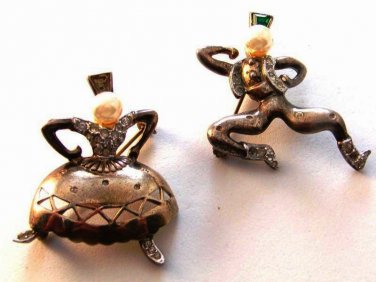 Alfred Philippe Tasha & Sasha Crown Trifari Brooch