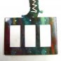 Cowboy Boot Triple Rocker Outlet Cover Plate by Steel Images USA 51515