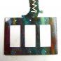 Cowboy Boot Triple Rocker Outlet Cover Plate by Steel Images USA 51515