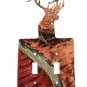 Buck Deer Head Double Switch Outlet Cover Plate by LaZart USA 6915
