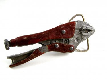 Red Wrench Belt Buckle Made In USA 1114