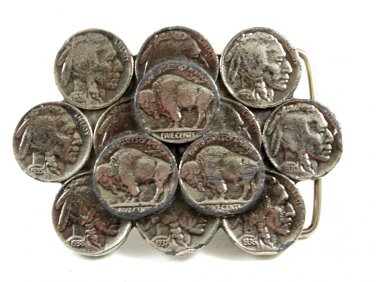 1981 Buffalo Nickles Belt Buckle by Bayou Brass 10312013