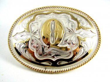 Silver Strike Western Initial / Letter Q Belt Buckle 11132013