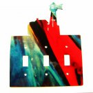 LightHouse Triple Light Cover Plate Steel Images Made USA 42615e