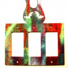 Southwest Pueblo Pottery Triple Rocker Outlet Cover Plate by Steel Images USA