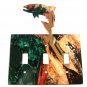 Porpoise / Dolphin Triple Light Cover Plate Steel Images Made USA 42715e