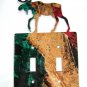 Moose Double Light Switch Cover Plate Steel Images USA 6215u