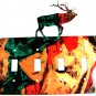 Reindeer Quadruple Light Switch Cover Plate by Steel Images USA 6415e