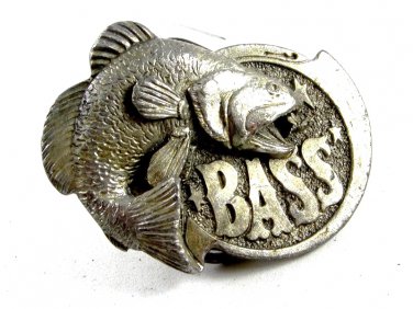 1982 Bass Fishing Belt Buckle by M&M Limited 82614