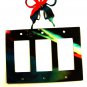 Butterfly Triple Rocker Outlet Cover Plate by Steel Images USA 51515