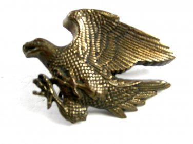American Eagle Solid Brass Belt Buckle by Baron 62614