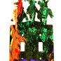 3 Cowboys Riding Horses Double Light Switch Plate by Steel Images USA 51315