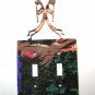 Kokopelli Flute Double Switch Cover Plate by Steel Images USA 021915GG