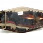 Southwest Handcrafted American Eagle Coral Turquoise Belt Buckle USA