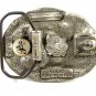 American Hero Silver Star Pewter Belt Buckle Great American Buckle Co 111014
