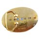 Made in USA Western Slvertone Blue Longhorn Bull Head Belt Buckle #102113n