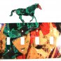 Wild Horse Quadruple Light Switch Cover Plate by Steel Images USA 6815ee