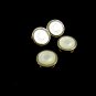 Art Deco Silvertone Mother of Pearl Cufflinks by EVER SNAP 102714