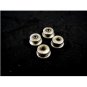 Art Deco Silvertone Mother of Pearl Cufflinks by EVER SNAP 102714