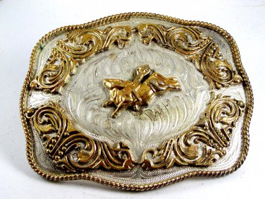 Western Cowboy Bull Riding Belt Buckle Made in USA 12112013cc