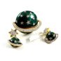 Solar System Stars Saturn Brooch & Earrings by Butler & Wilson 8614