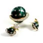Solar System Stars Saturn Brooch & Earrings by Butler & Wilson 8614