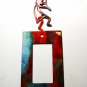 Kokopelli w/ Flute Single Rocker Outlet Cover Plate by Steel Images USA 022315C