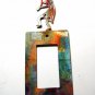 Kokopelli w/ Flute Single Rocker Outlet Cover Plate by Steel Images USA 022315C